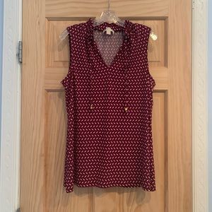 Michael Kors sleeveless top L